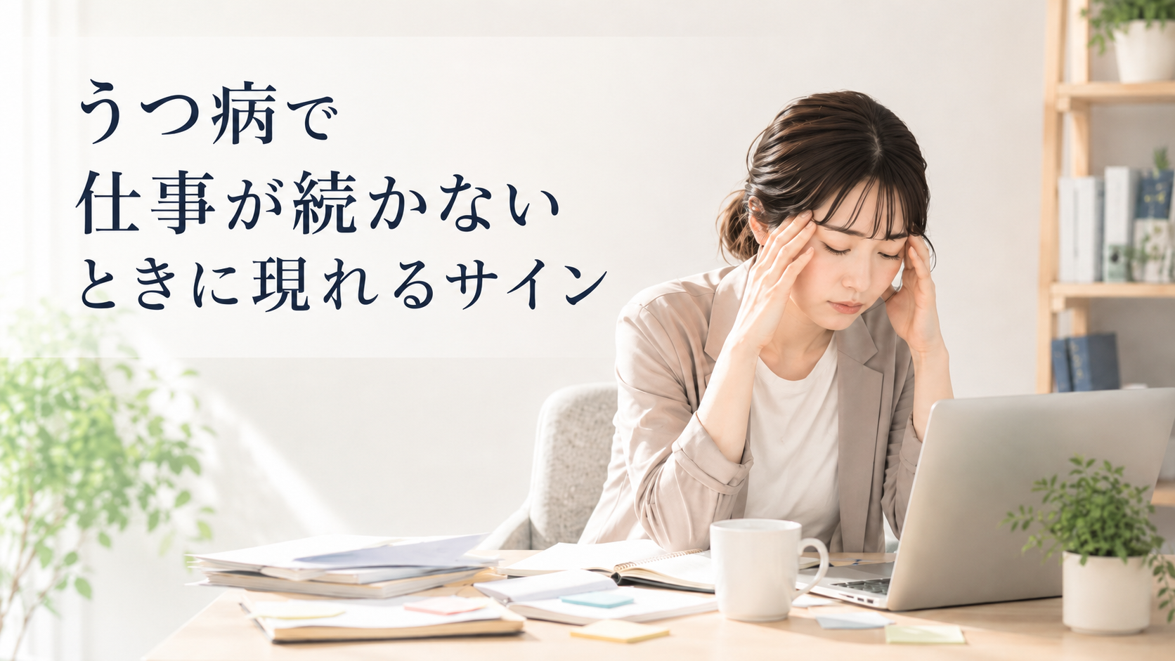 うつ病で仕事が続かない時に現れるサイン